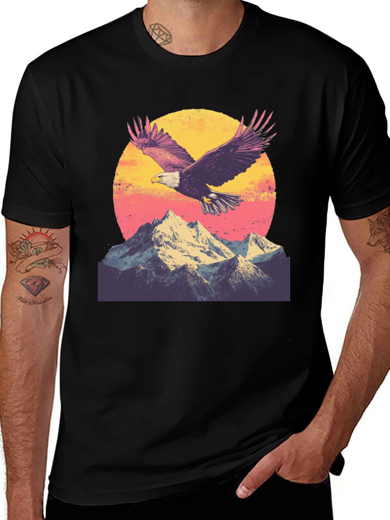 Variant 18 of Eagle Mountain Sunset Graphic Tee