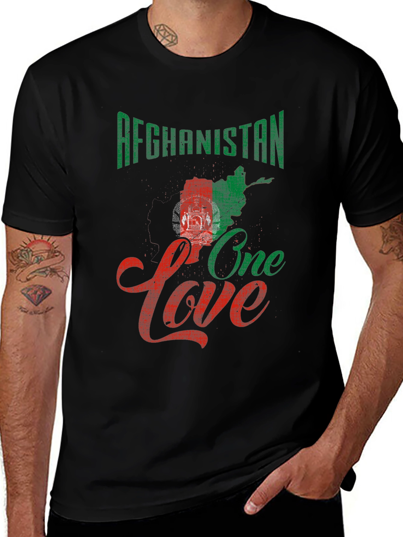 Afghanistan One Love Graphic T-Shirt