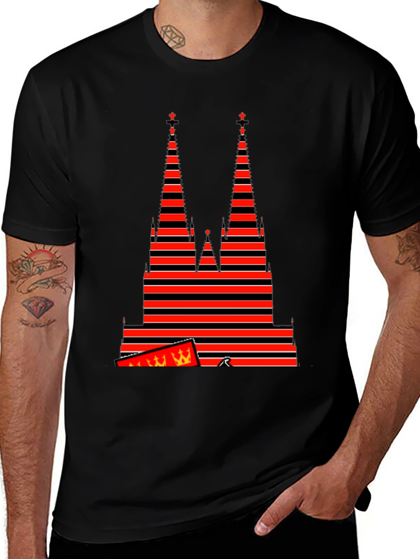 Cologne Cathedral Striped T-Shirt