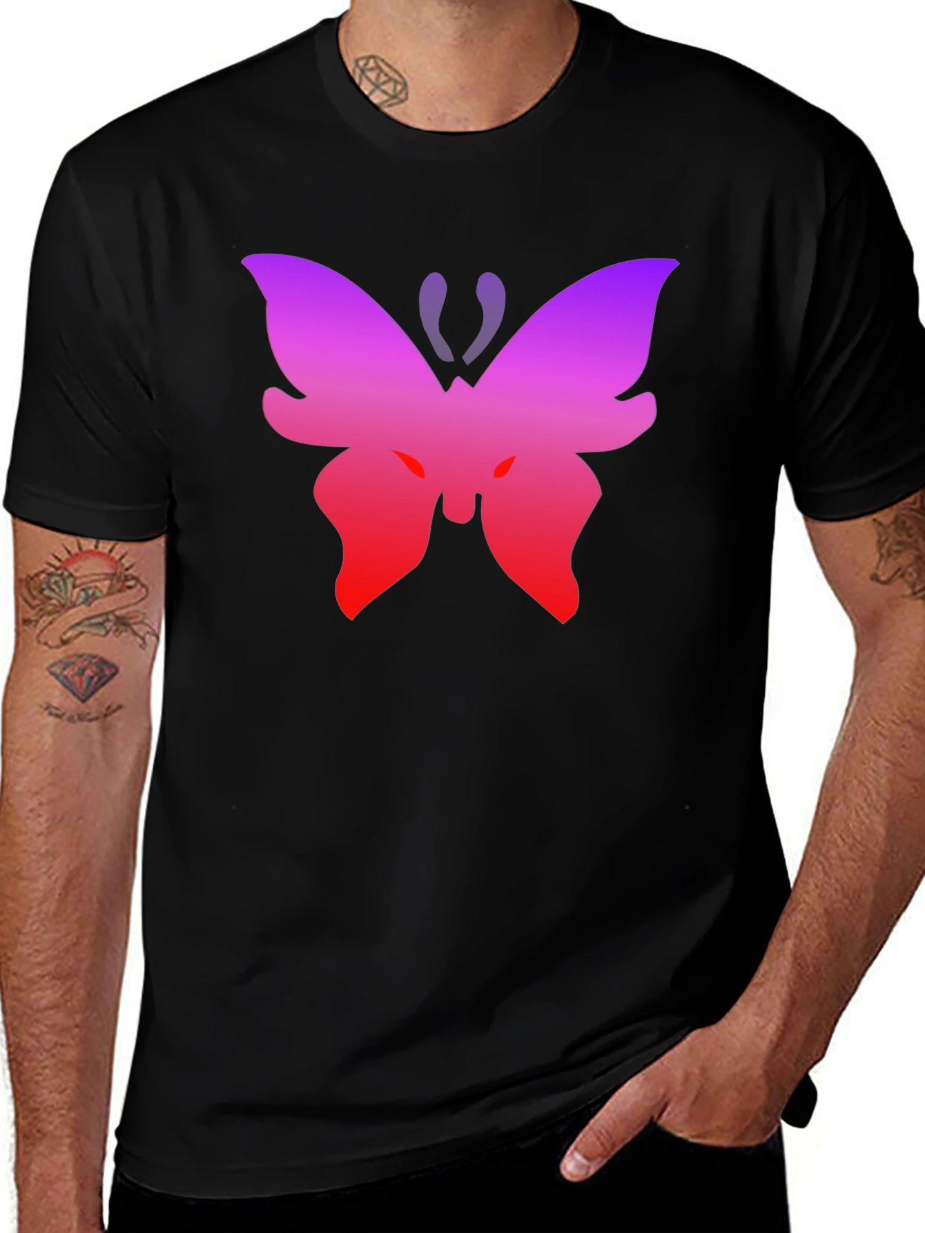 Variant 19 of Butterfly Graphic Tee - Gradient Design