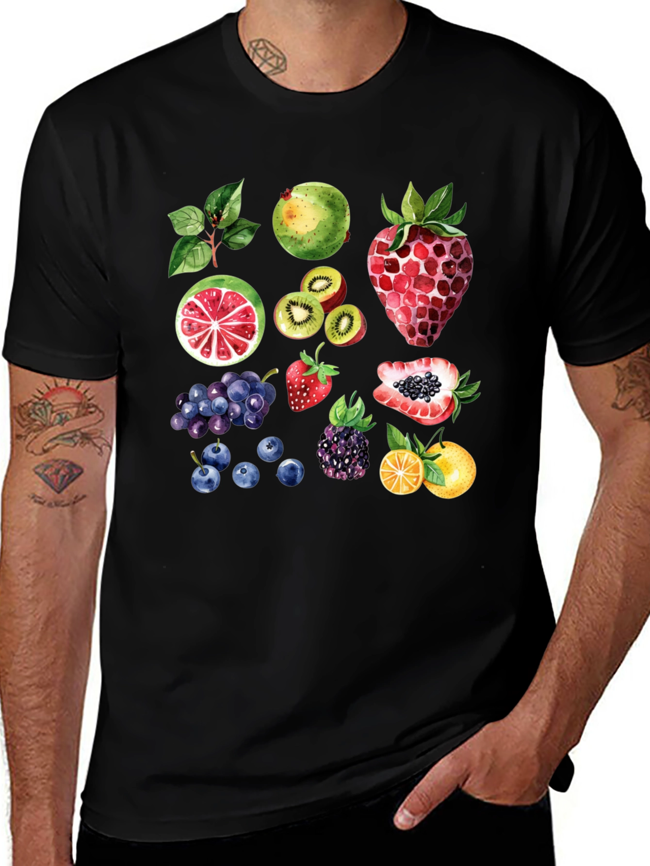 Variant 16 of Fruit Pattern T-Shirt