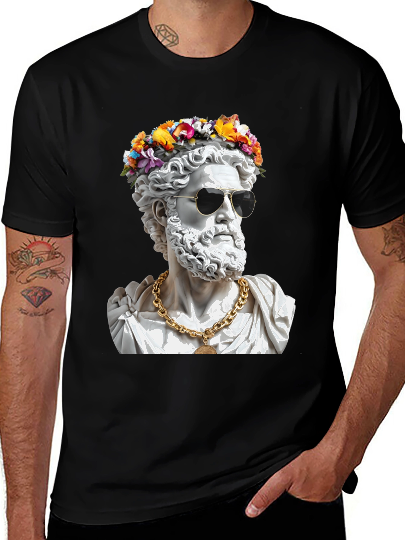 Greek God Statue T-Shirt