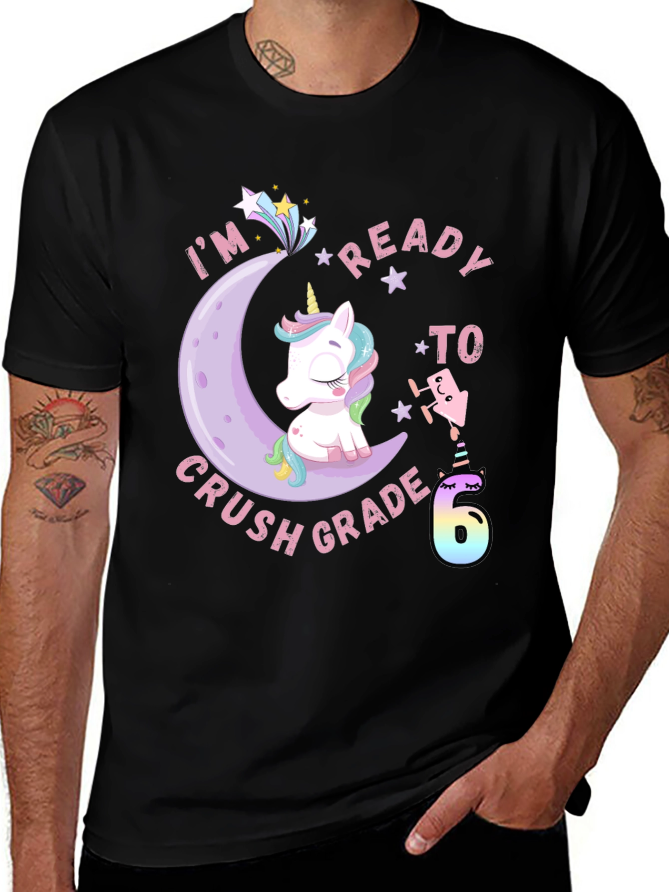 Variant 25 of Ready to Crush Grade 6 Unicorn T-Shirt