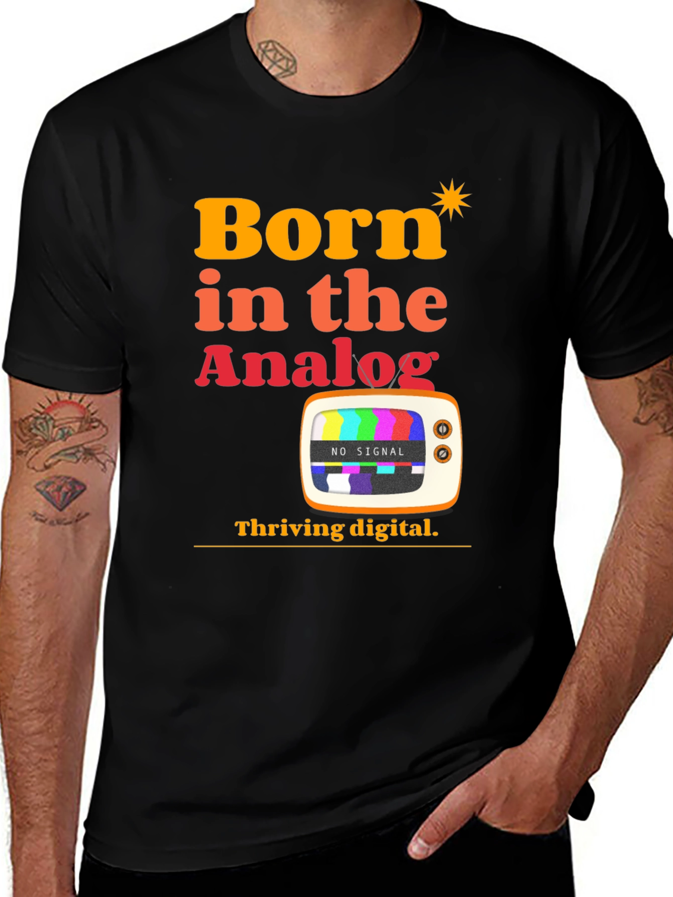 Variant 17 of Born in the Analog T-Shirt