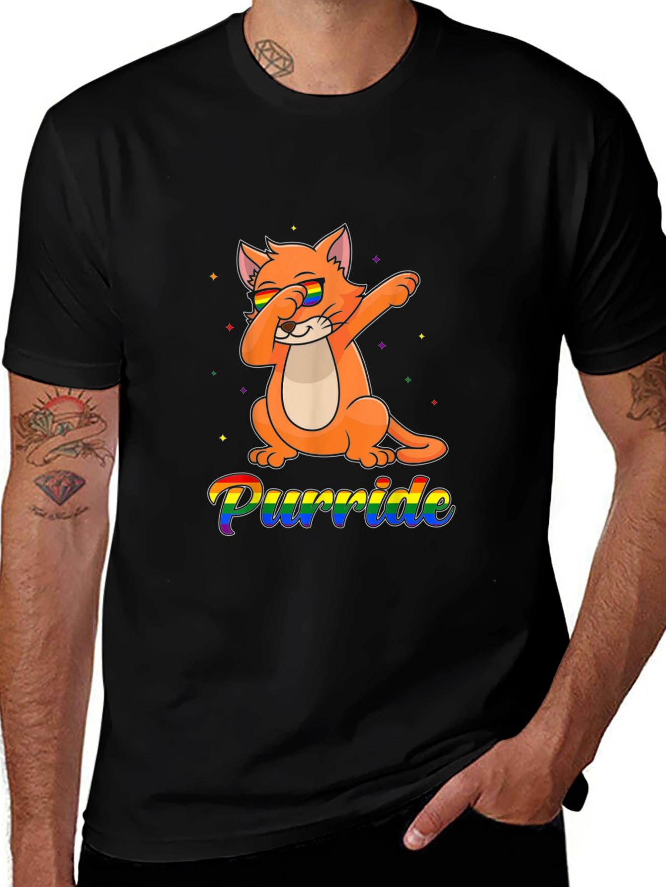 Variant 15 of Purride Cat LGBT Pride T-Shirt