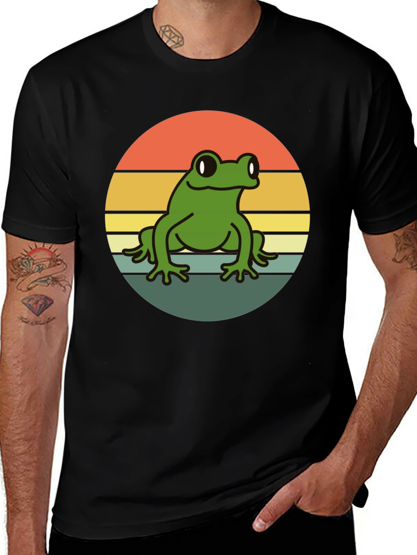 Variant 25 of Retro Frog Graphic Tee - Vintage Style Unisex T-Shirt