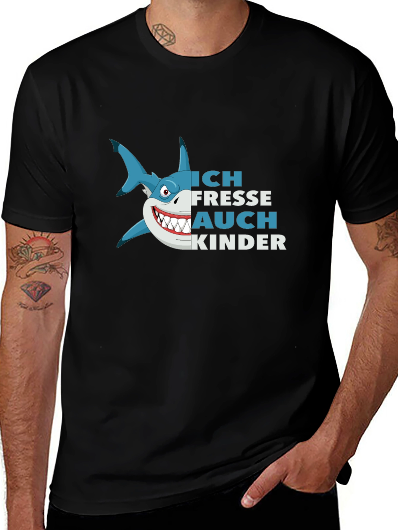 Variant 10 of Ich Fresse Auch Kinder Shark Graphic Tee