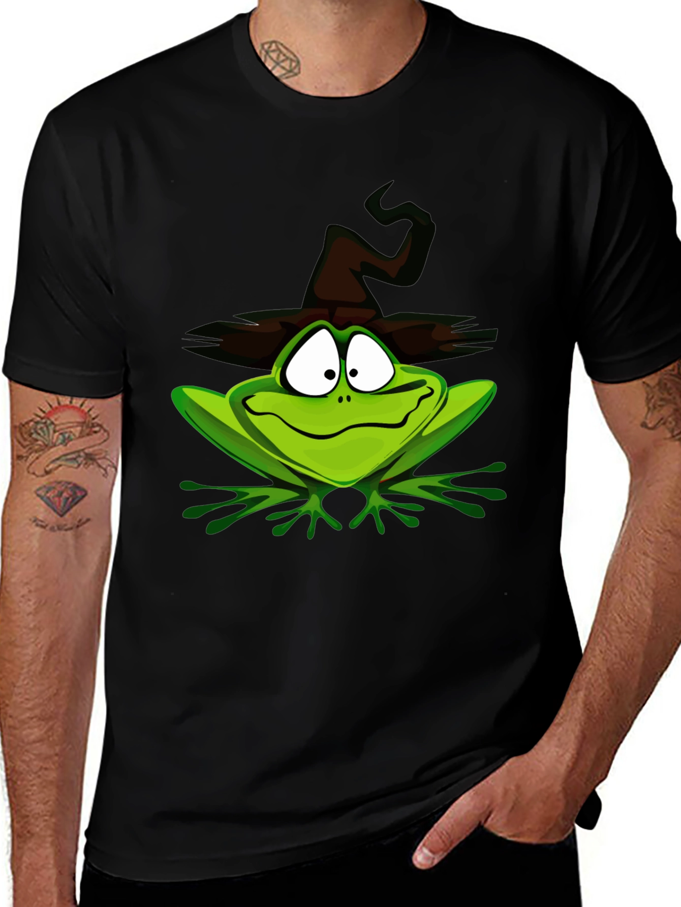 Whimsical Witch Frog T-Shirt