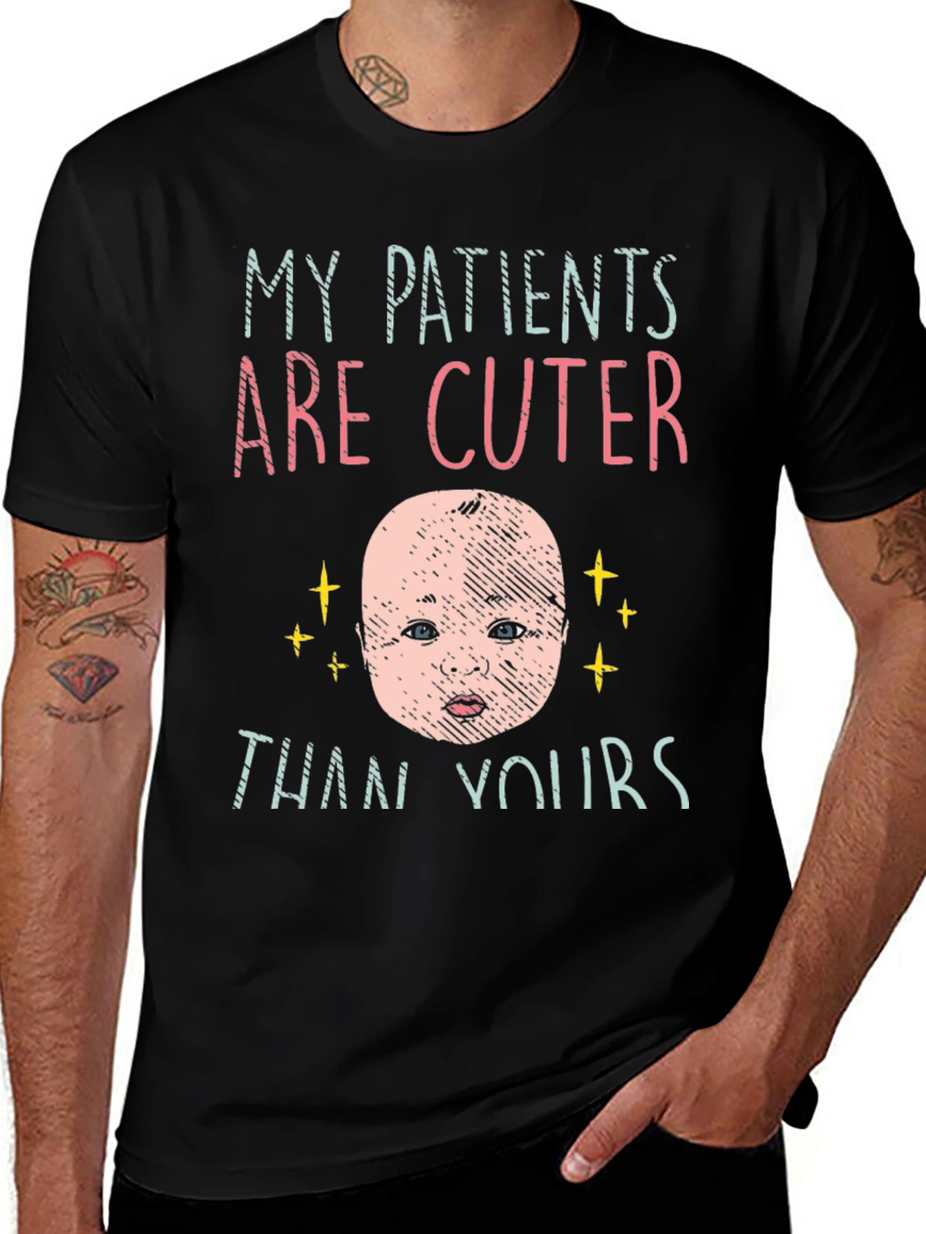 Variant 3 of My Patients Are Cuter Than Yours Black T-Shirt