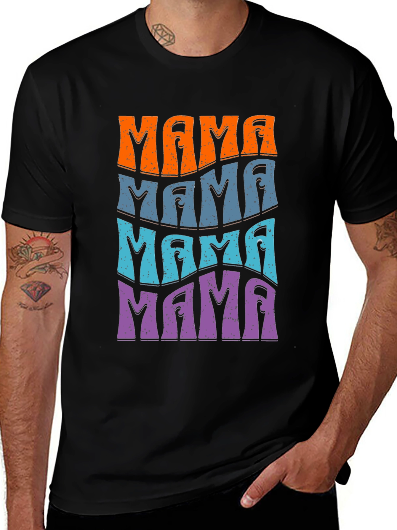 Variant 30 of Retro Mama T-Shirt - Wavy Mama Design