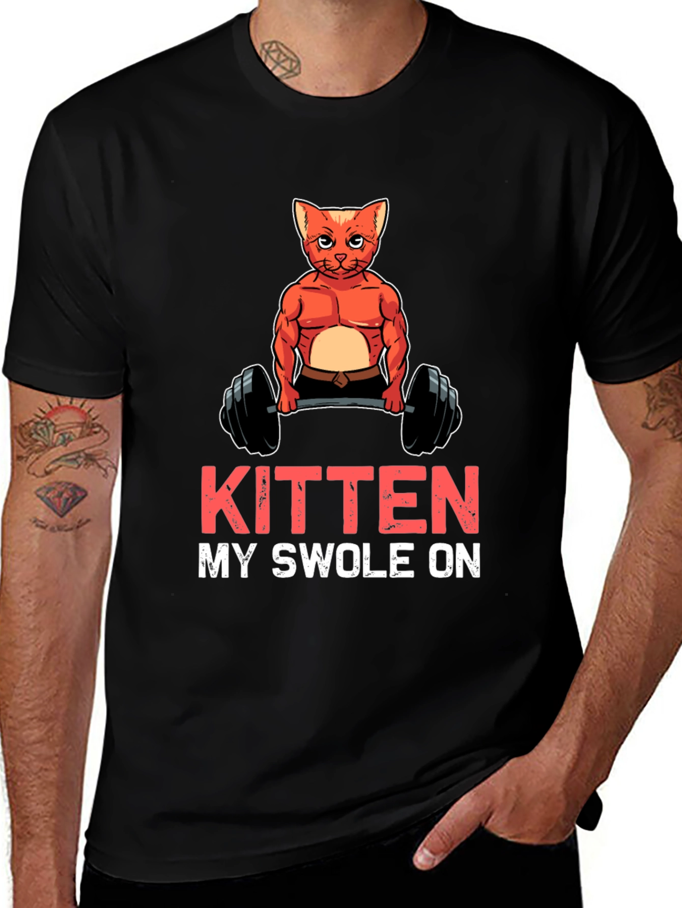 Variant 19 of Kitten My Swol On Graphic T-Shirt