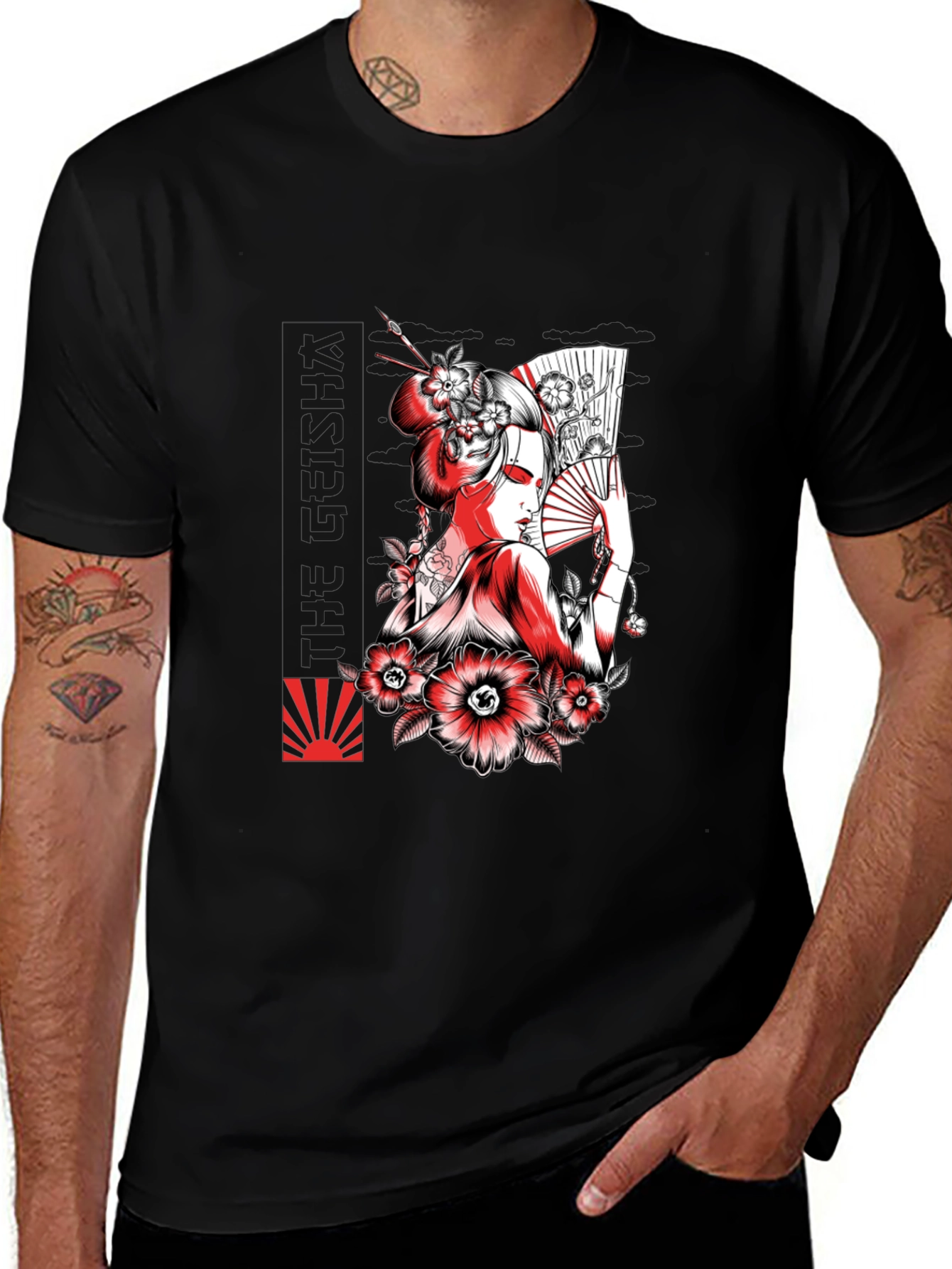 Variant 12 of Geisha Graphic Print T-Shirt