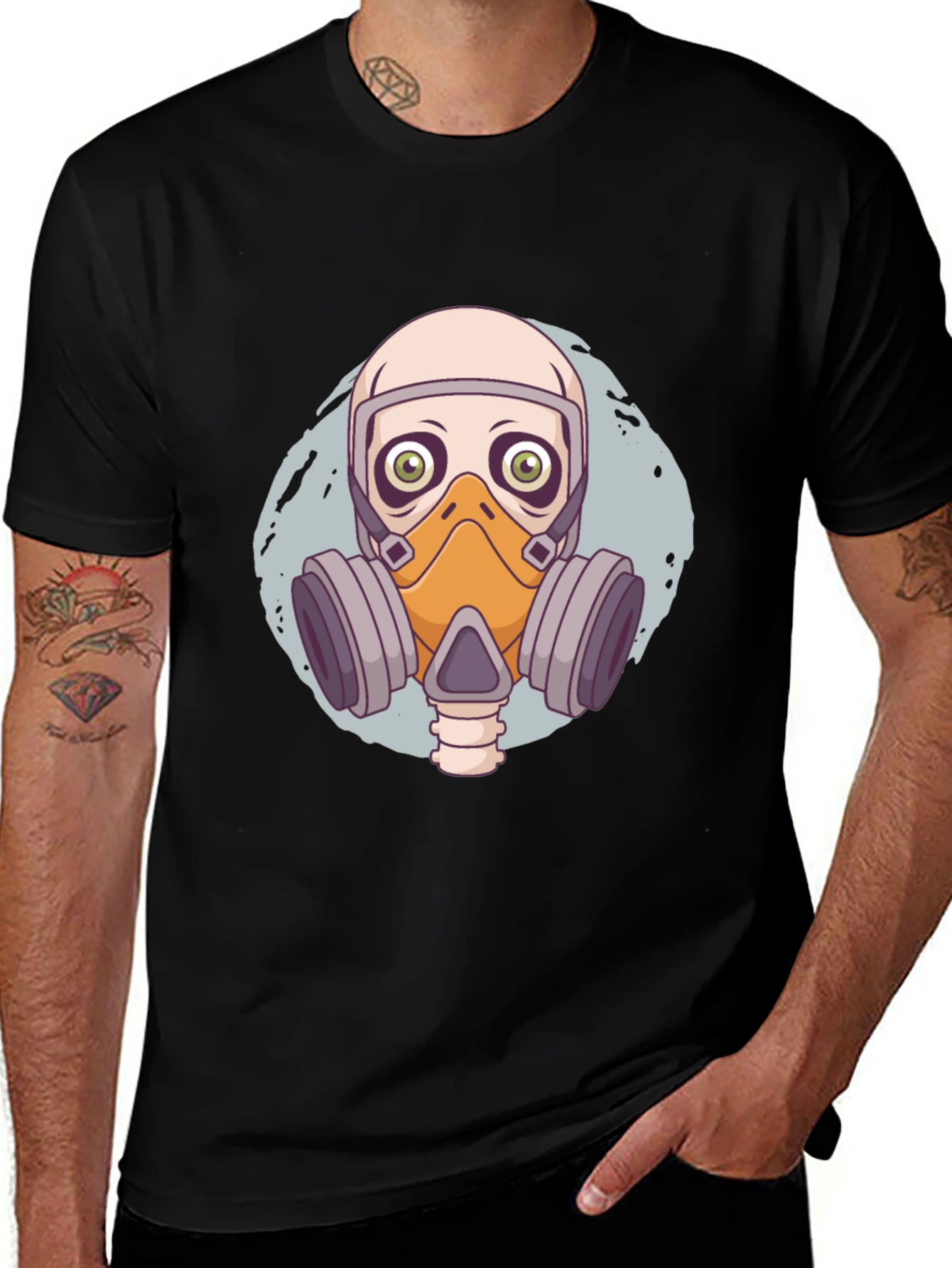 Variant 17 of Gas Mask Graphic Tee - Unique Design