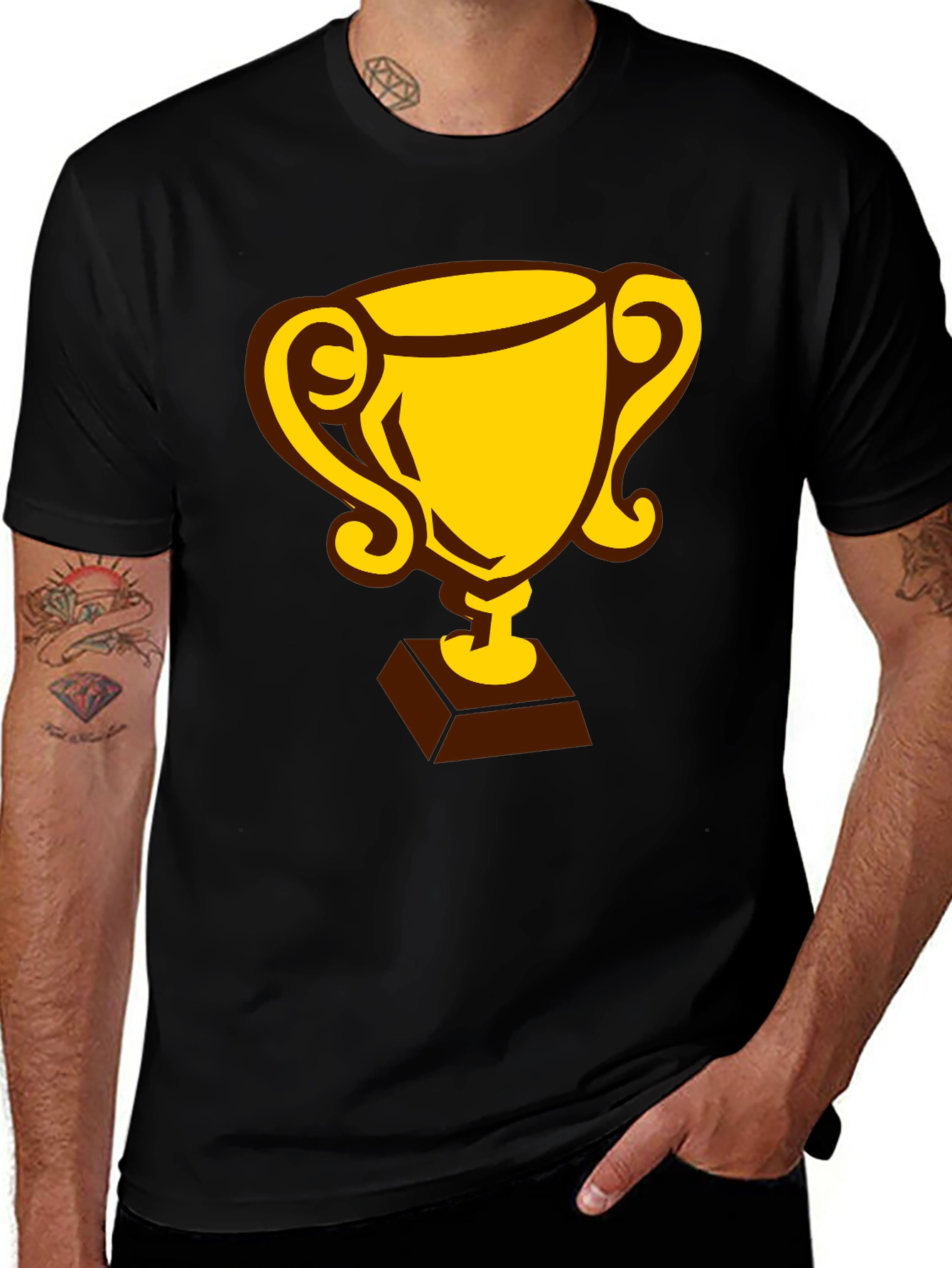Variant 26 of Champion Trophy Graphic Black T-Shirt