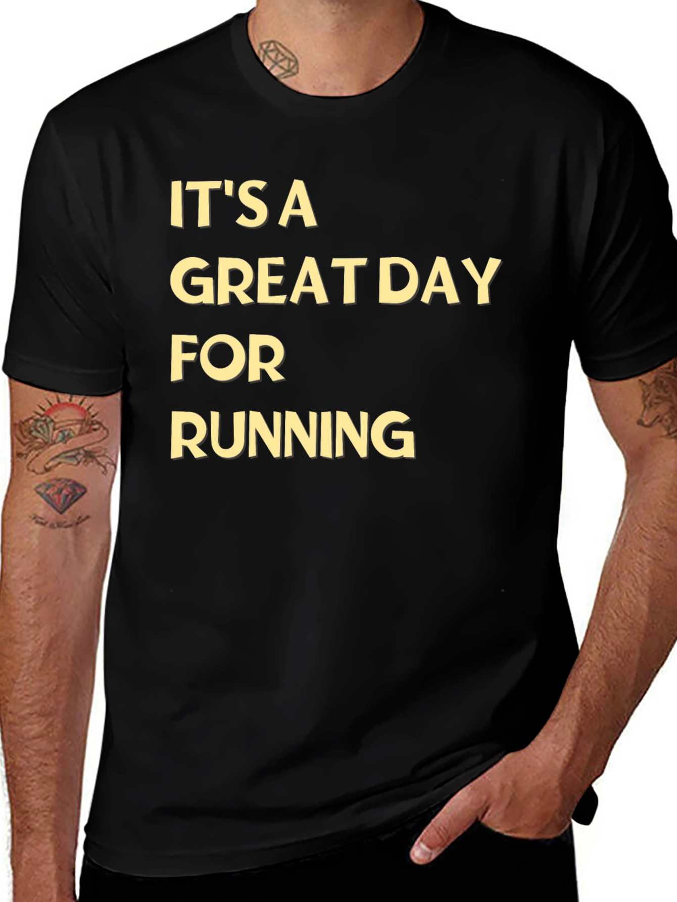 Variant 16 of It's A Great Day For Running T-Shirt