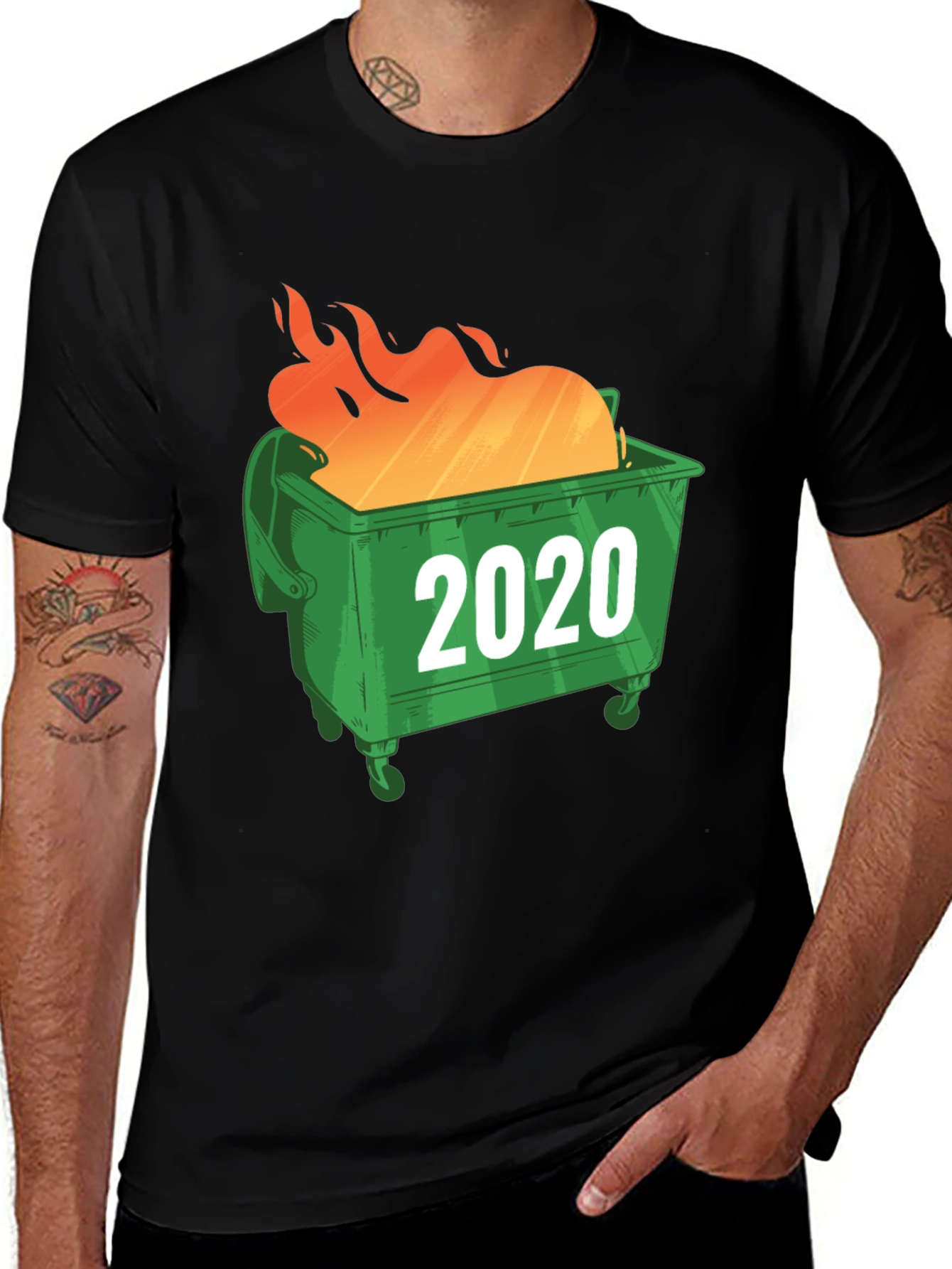 Variant 8 of 2020 Dumpster Fire Graphic Tee