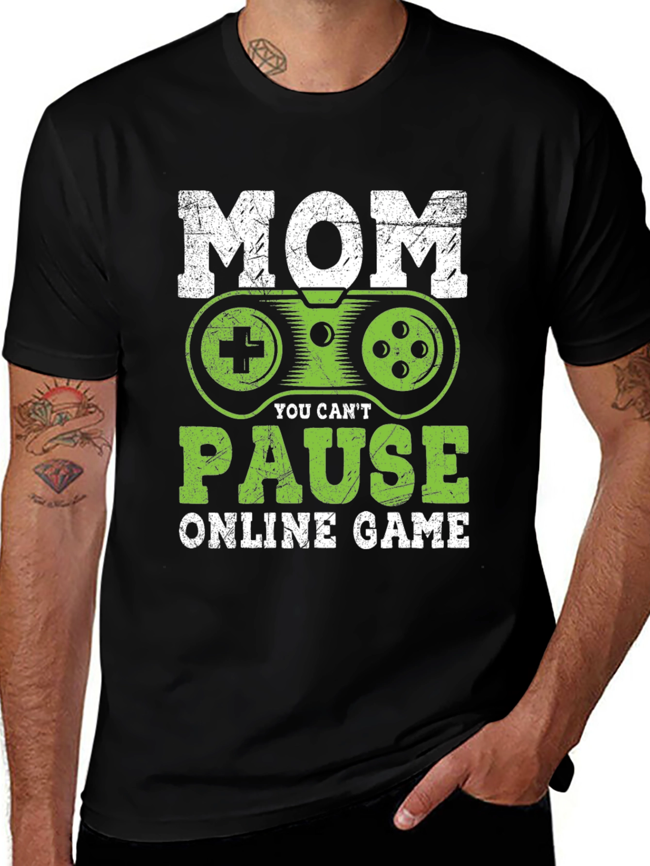 Variant 6 of Funny Gamer Mom T-Shirt - You Can't Pause Online Game