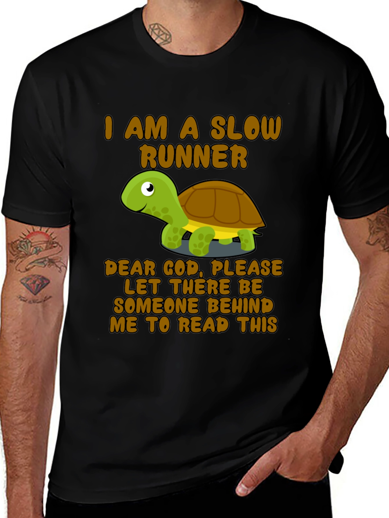 Variant 17 of Funny Turtle Slow Runner T-Shirt