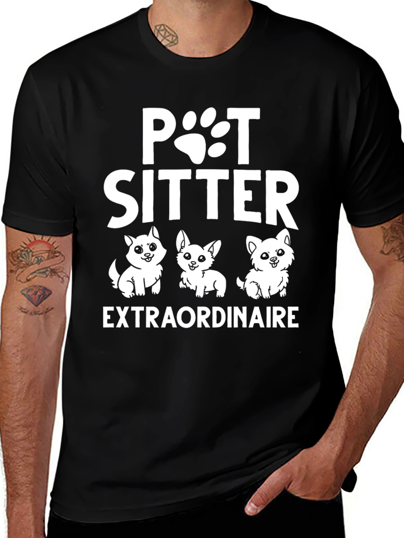 Variant 20 of Pet Sitter Extraordinaire T-Shirt