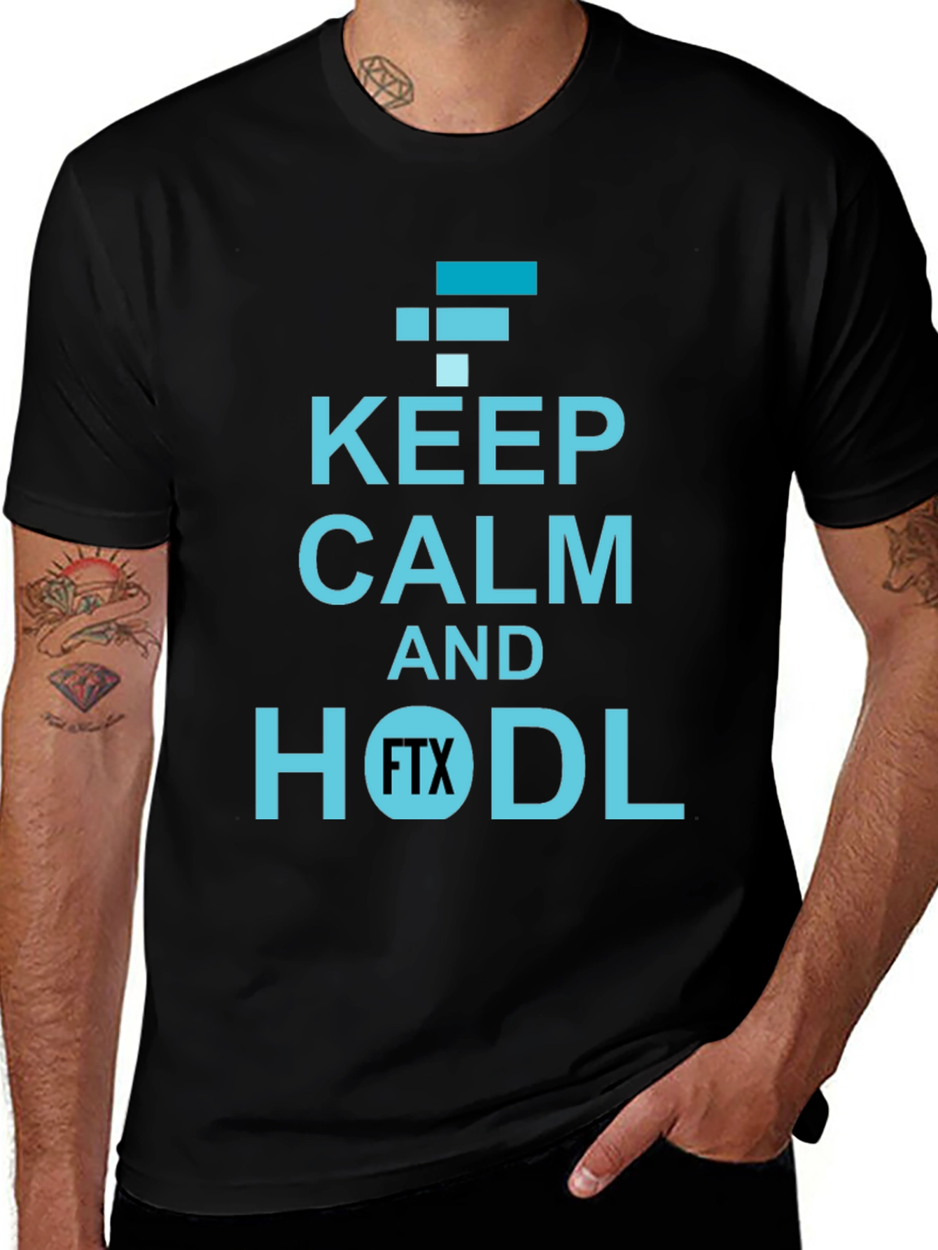 Variant 22 of Keep Calm and HODL FTX Crypto T-Shirt