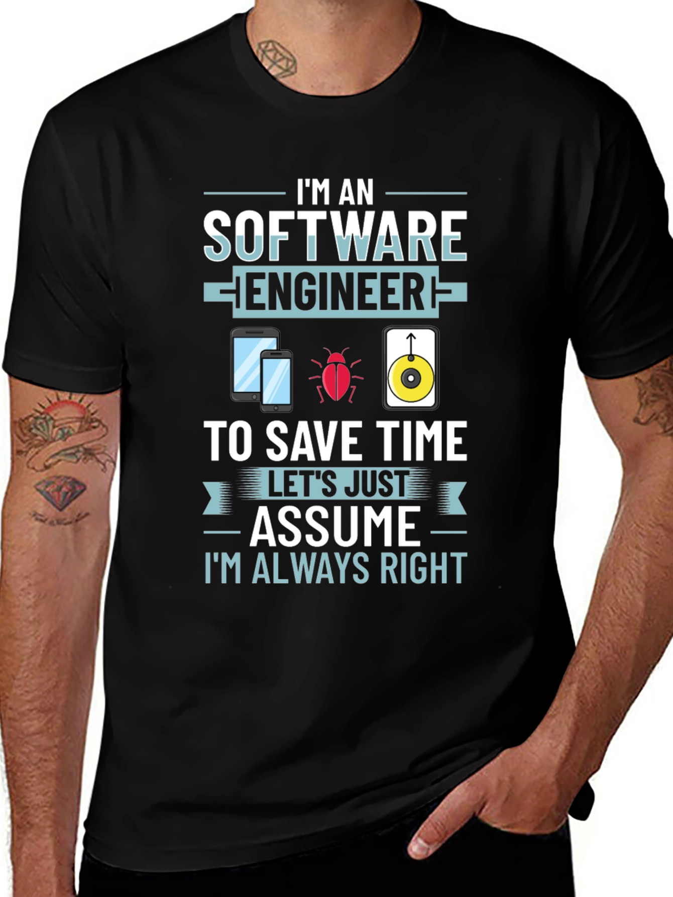 Variant 7 of Software Engineer Novelty Graphic T-Shirt