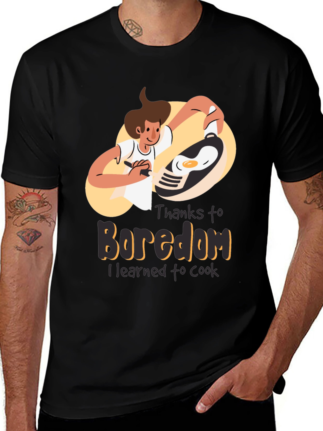 Variant 15 of Funny Cooking T-Shirt - Boredom Cook