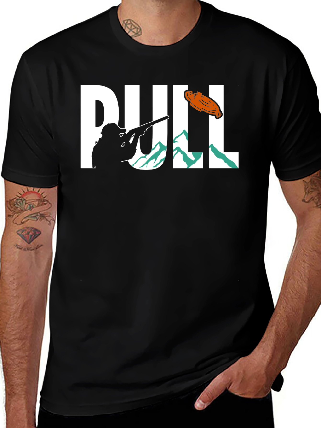 Variant 25 of Pull T-Shirt: Skeet Shooting Tee