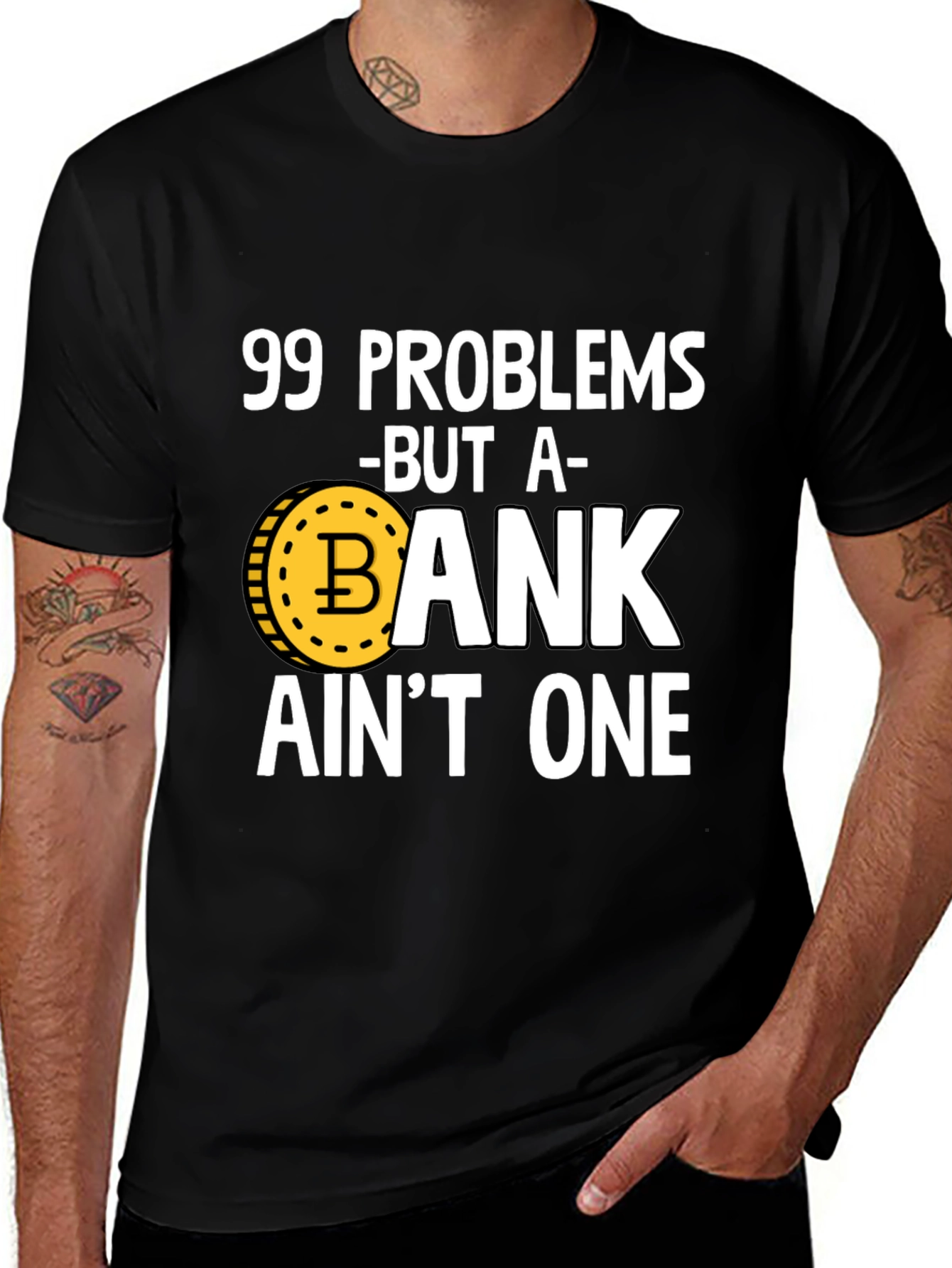 99 Problems Crypto T-Shirt - Bitcoin HODL