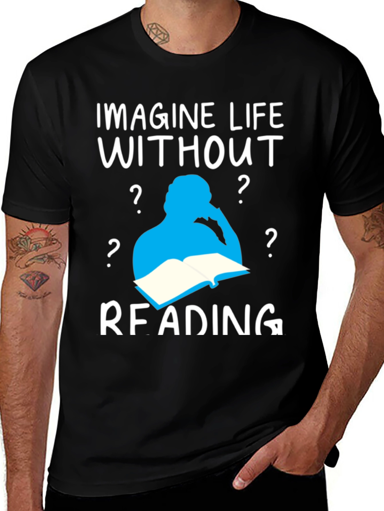 Variant 19 of Imagine Life Without Reading T-Shirt