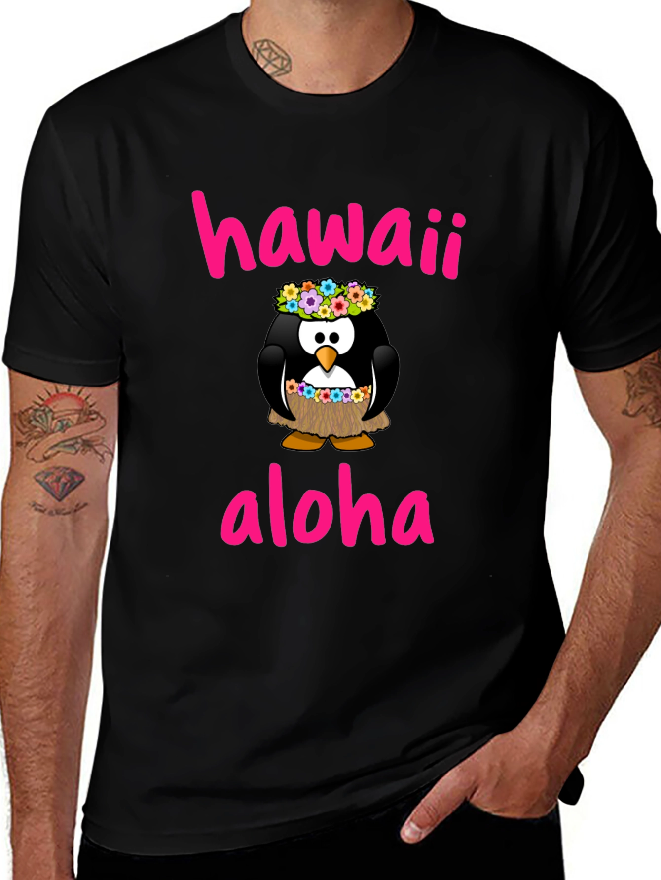 Hawaii Aloha Penguin T-Shirt