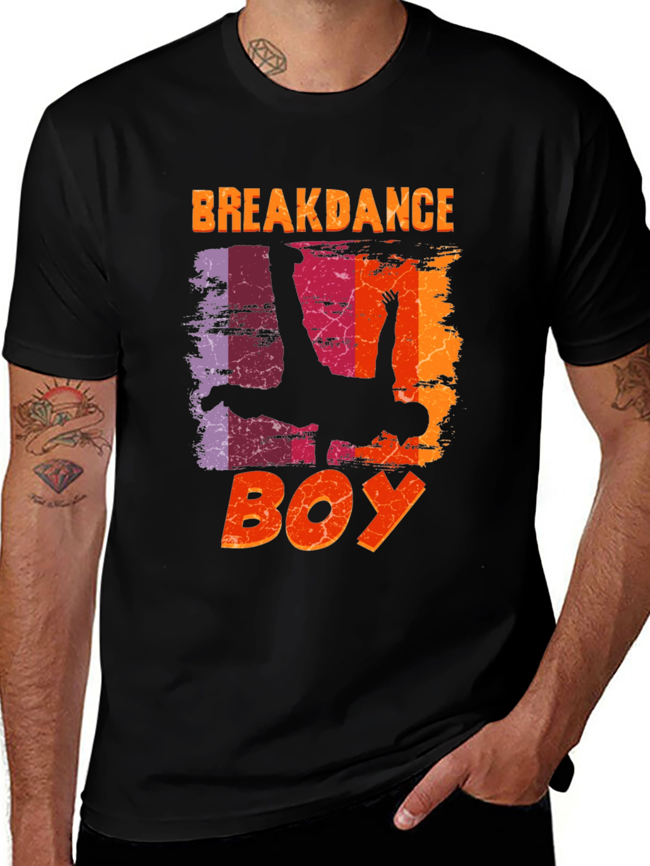 Variant 28 of Breakdance Boy Graphic Tee - Unique Design