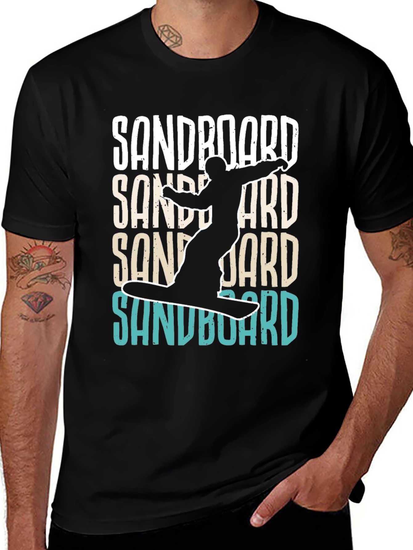 Variant 15 of Sandboard T-Shirt - Unique Sandboarding Design