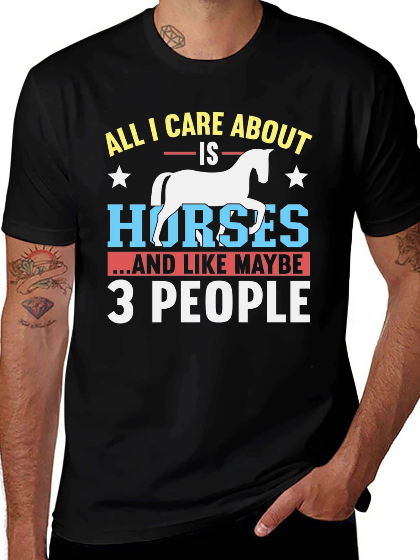 Variant 24 of Funny Horse Lover Graphic Tee