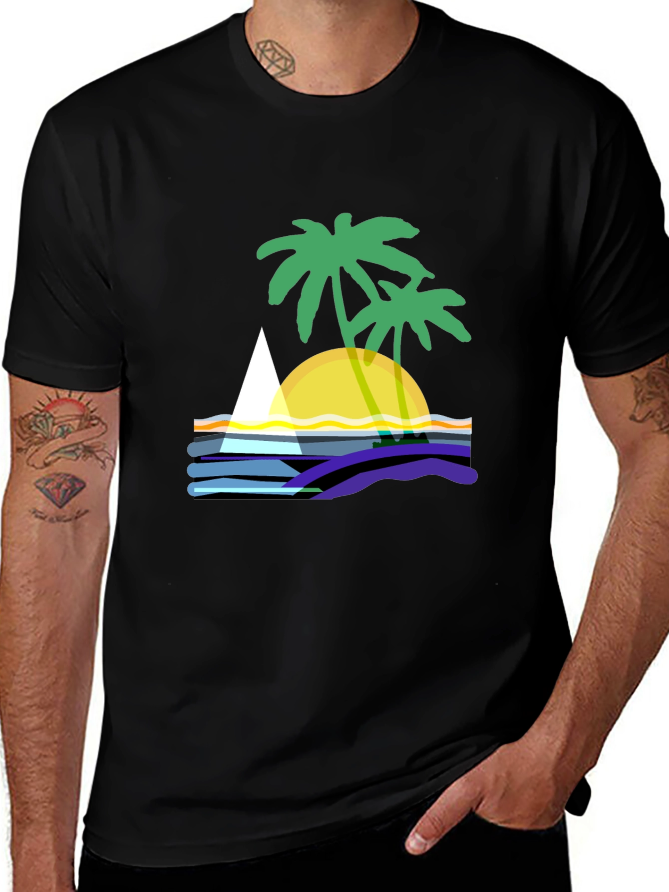 Variant 13 of Tropical Sunset T-Shirt