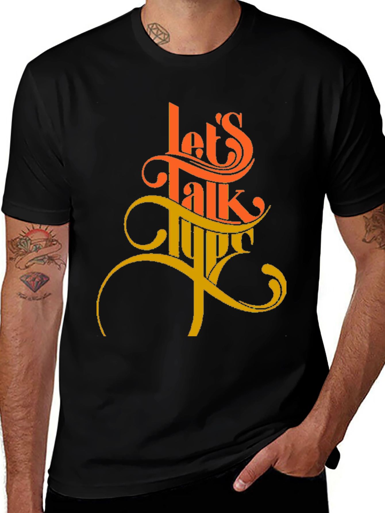 Variant 26 of Let's Talk Type Graphic T-Shirt