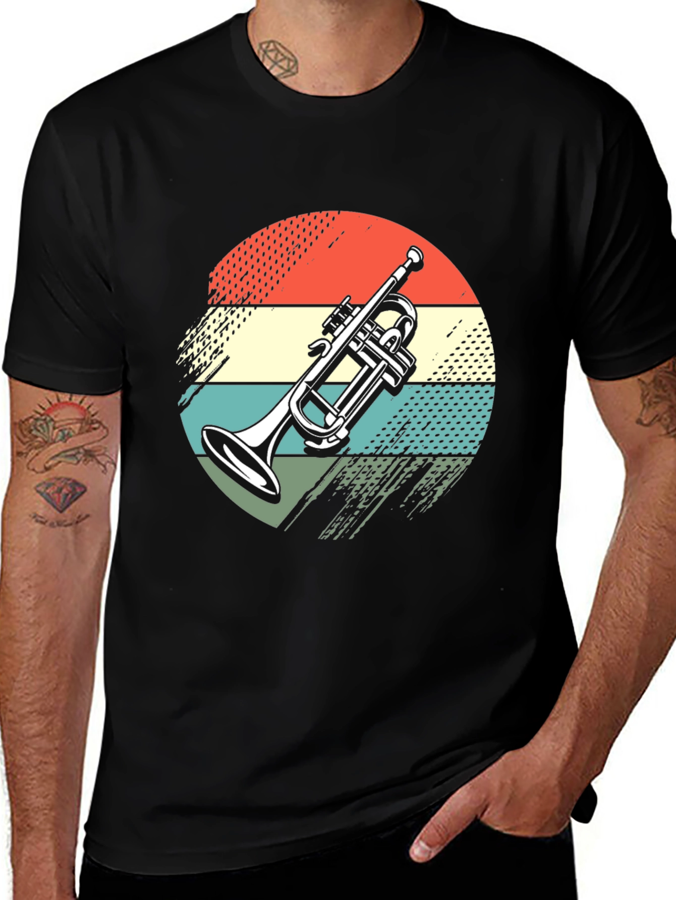 Vintage Trumpet T-Shirt - Retro Music Lover Tee