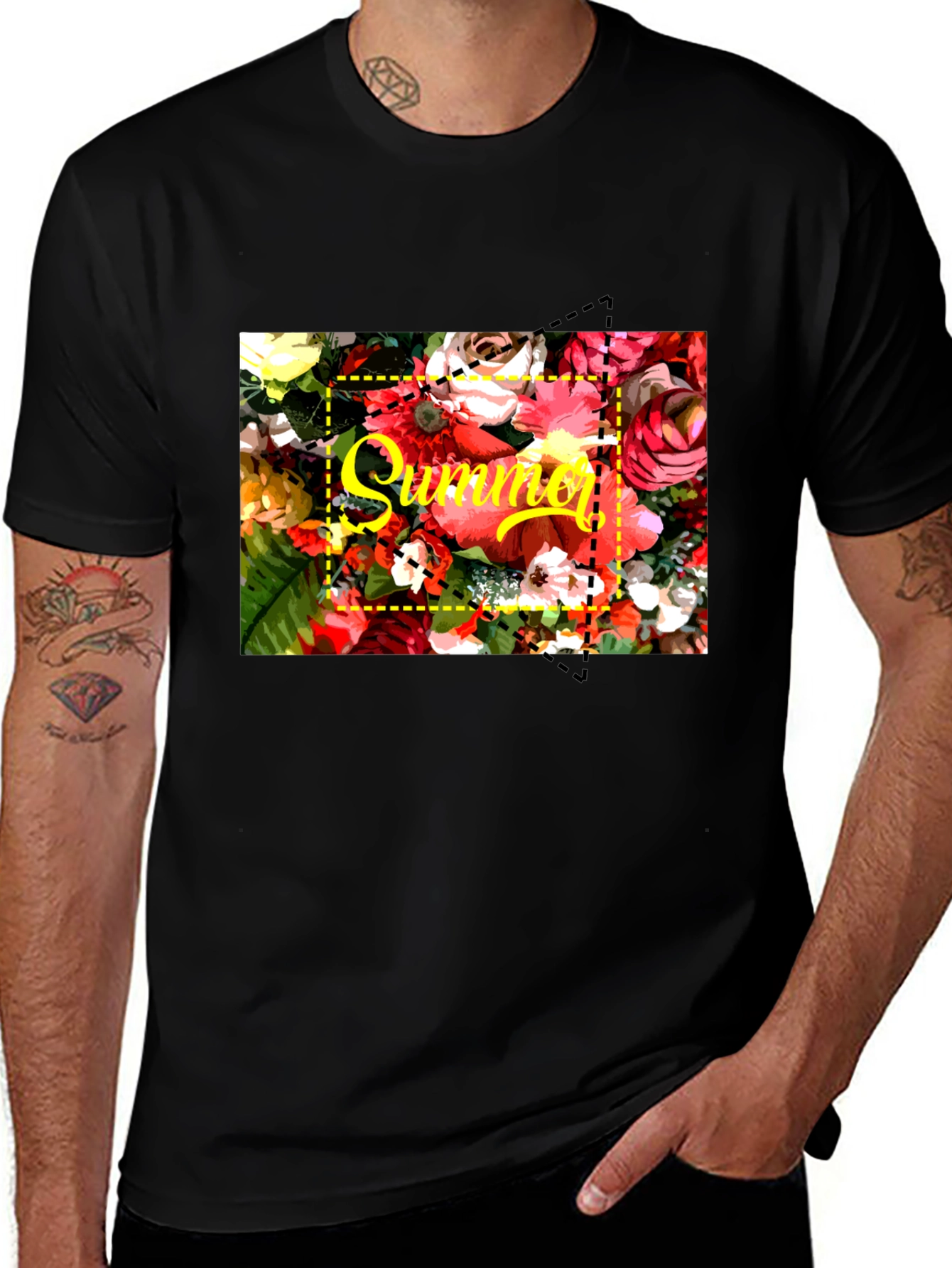 Variant 28 of Summer Floral T-Shirt - Bright Graphic Tee