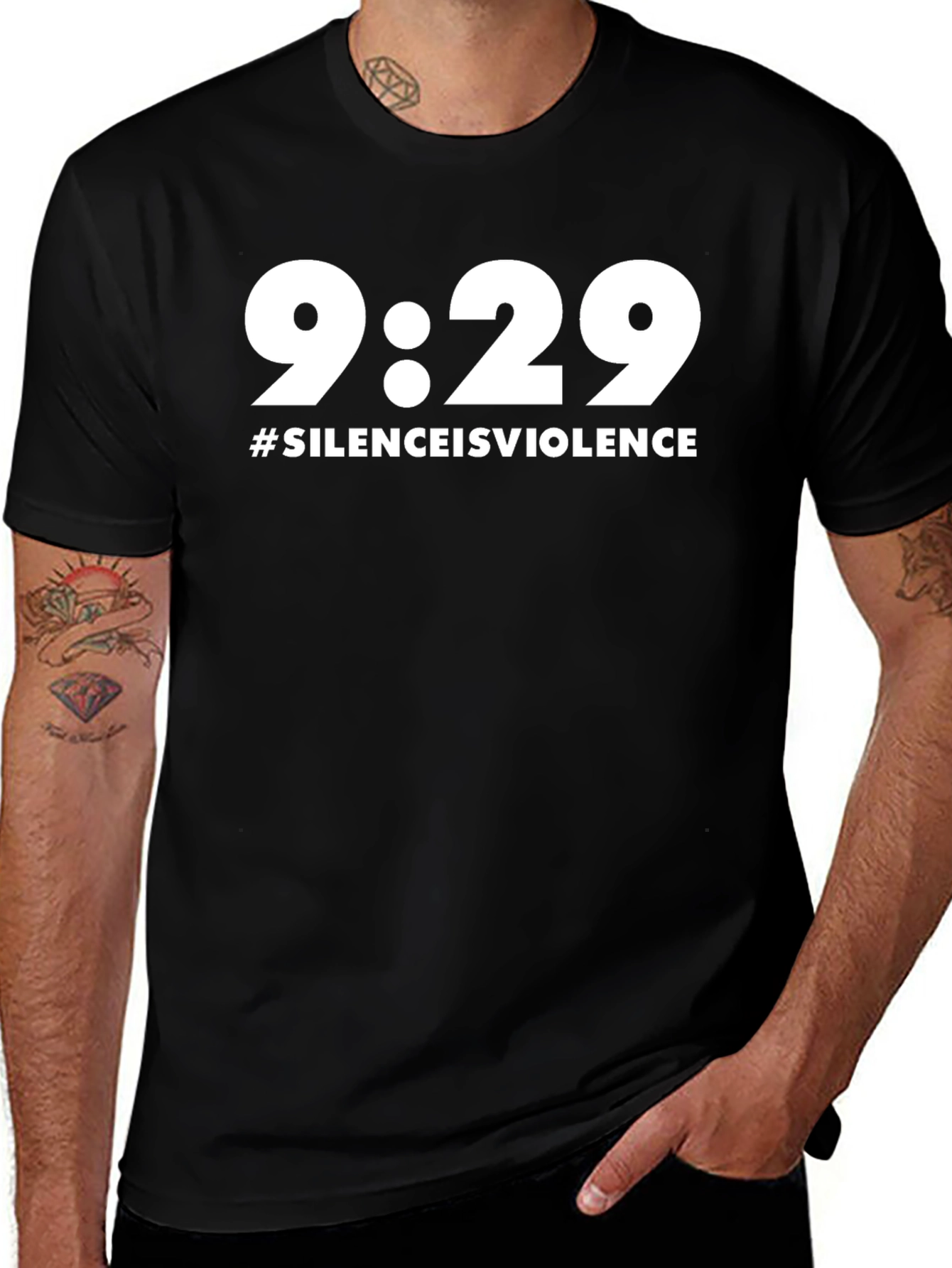 Variant 15 of 9:29 Silence is Violence Graphic Tee
