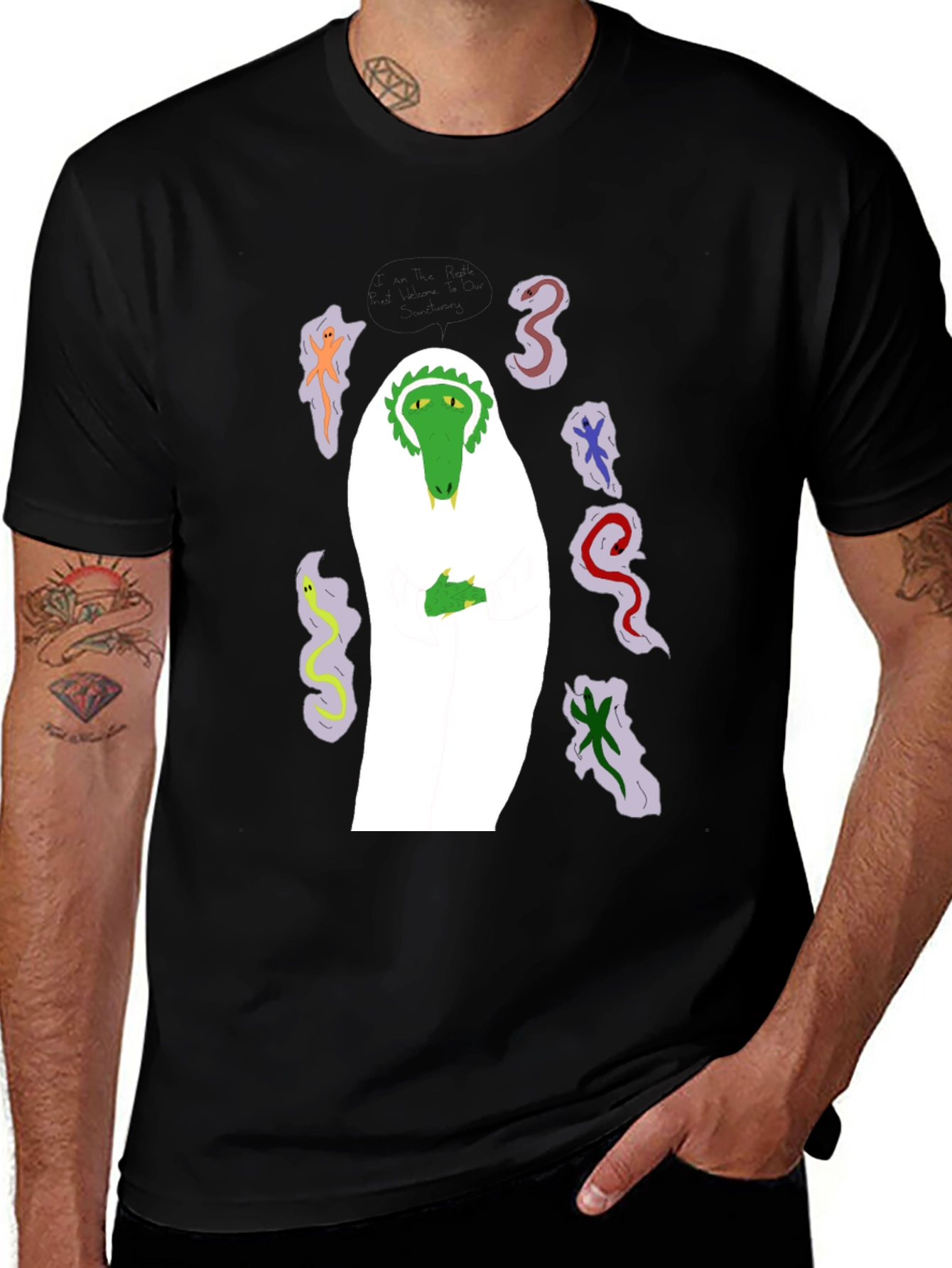 Variant 29 of Mystic Reptile Graphic Tee - Unique Design