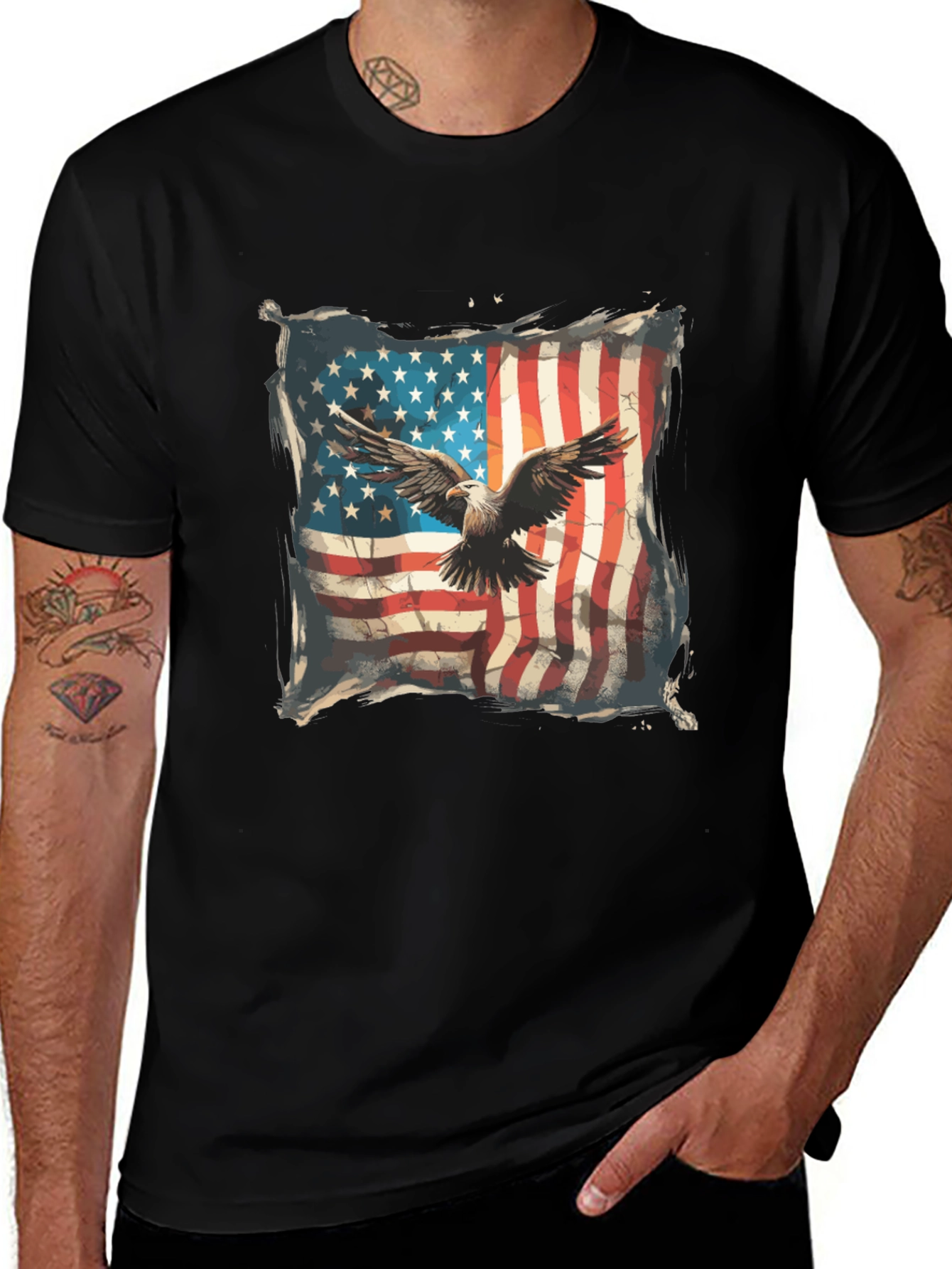 Variant 22 of American Eagle Flag Graphic T-Shirt