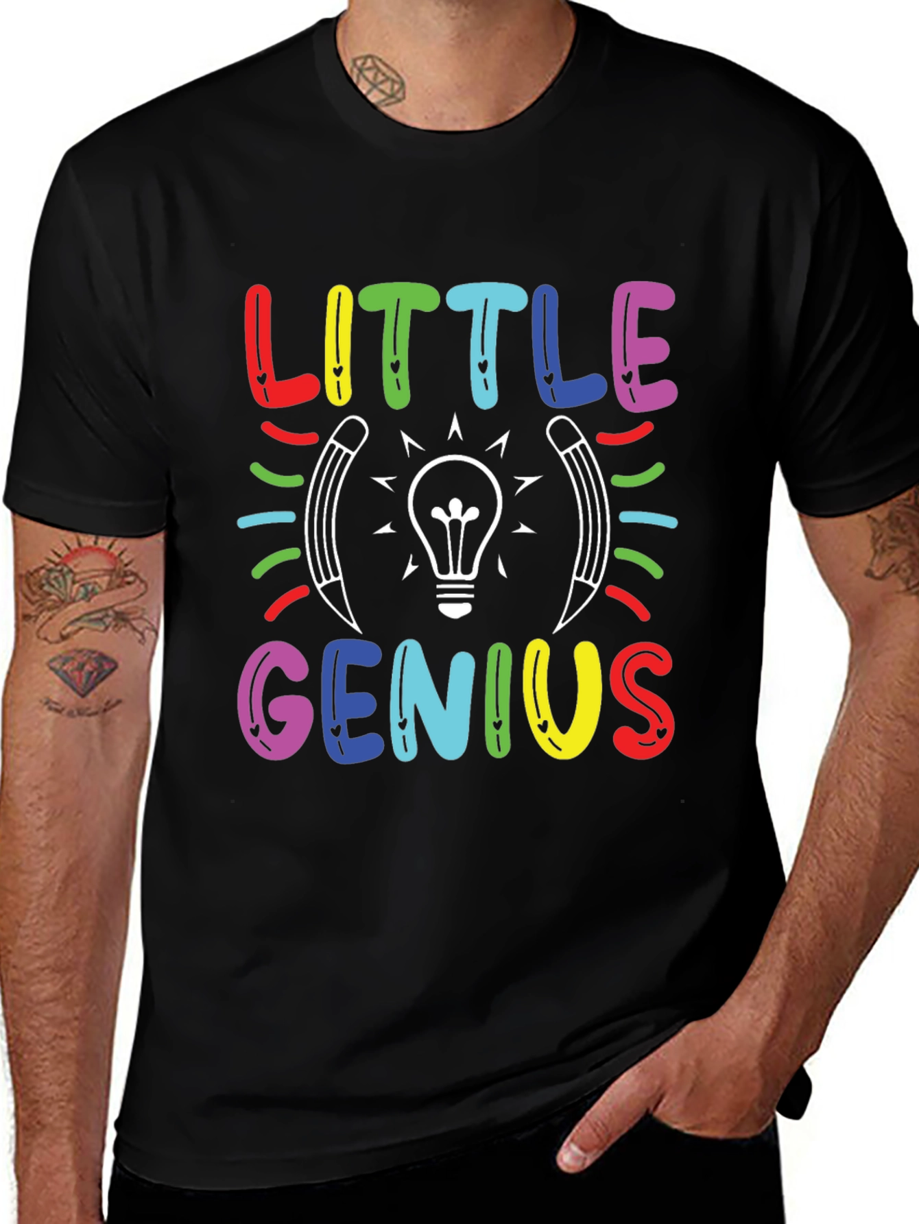 Little Genius Graphic Tee - Colorful Kids T-Shirt