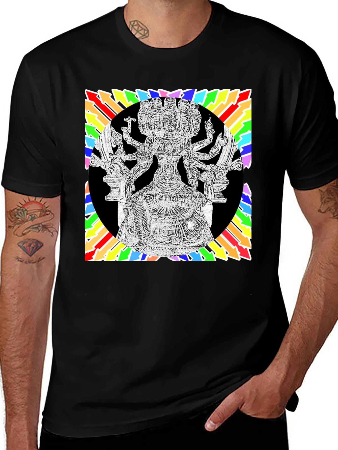 Variant 28 of Psychedelic Hindu God Graphic Tee