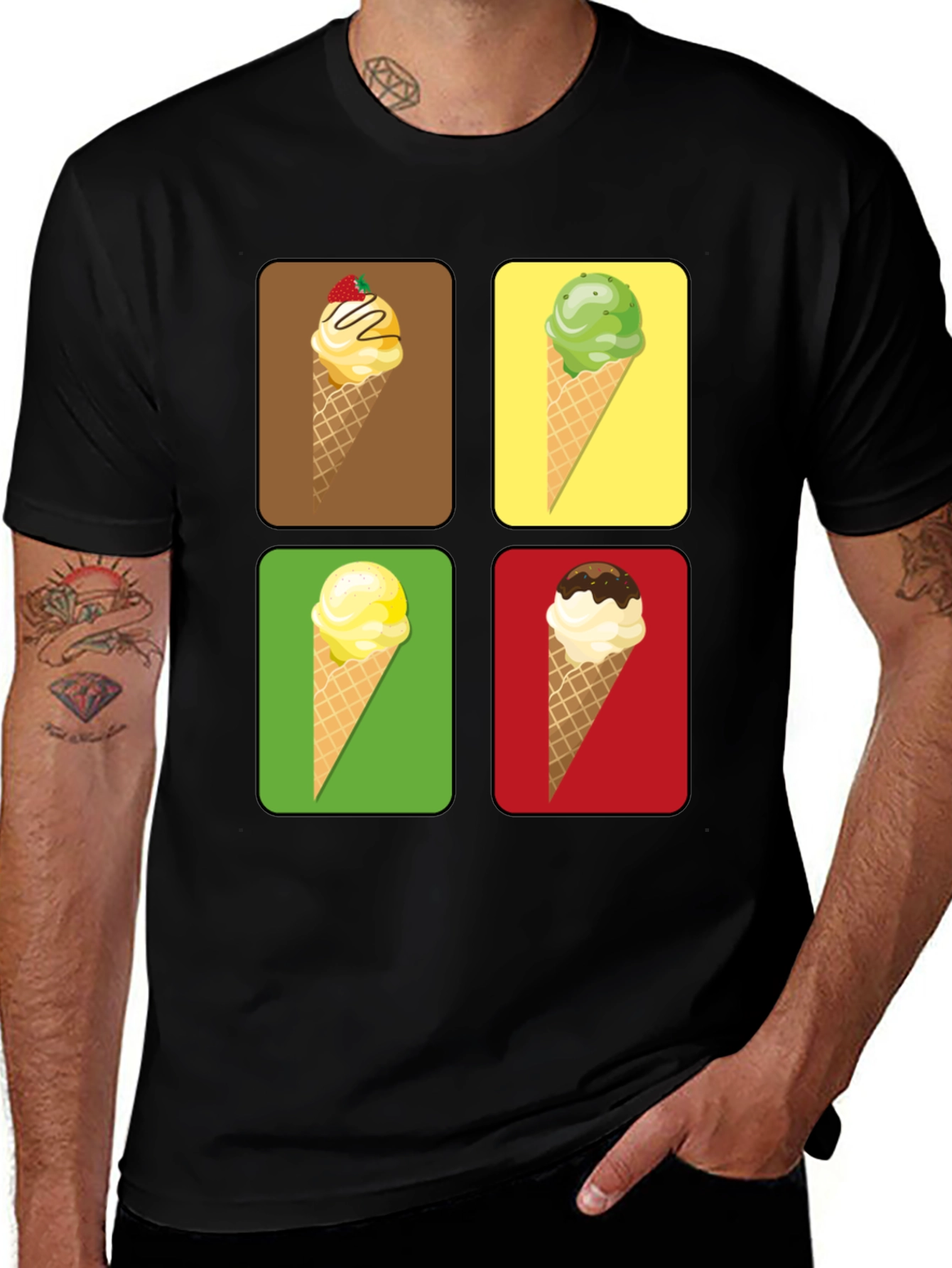 Variant 9 of Ice Cream Cone Graphic T-Shirt