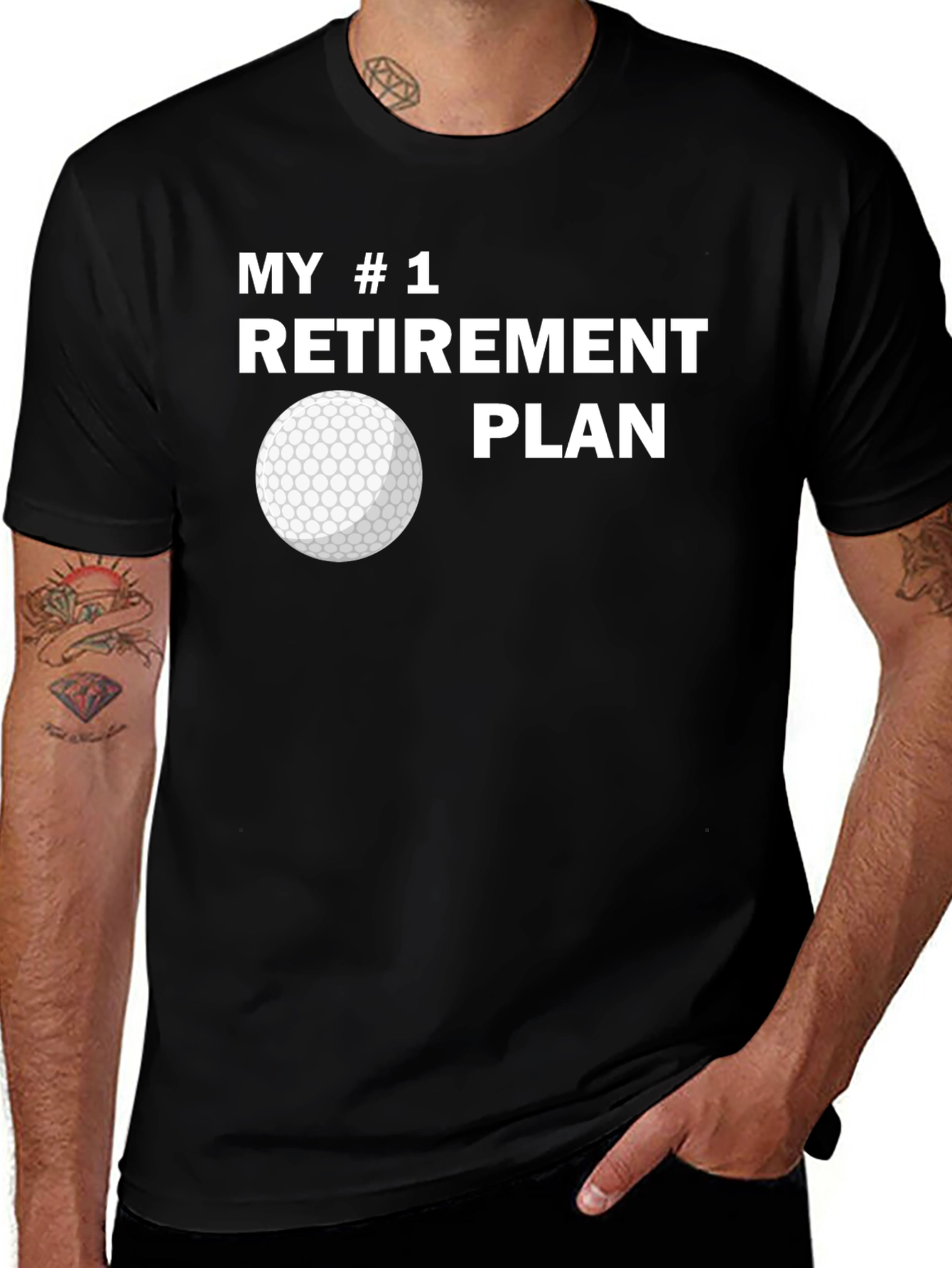 Variant 11 of My #1 Retirement Plan Golf T-Shirt