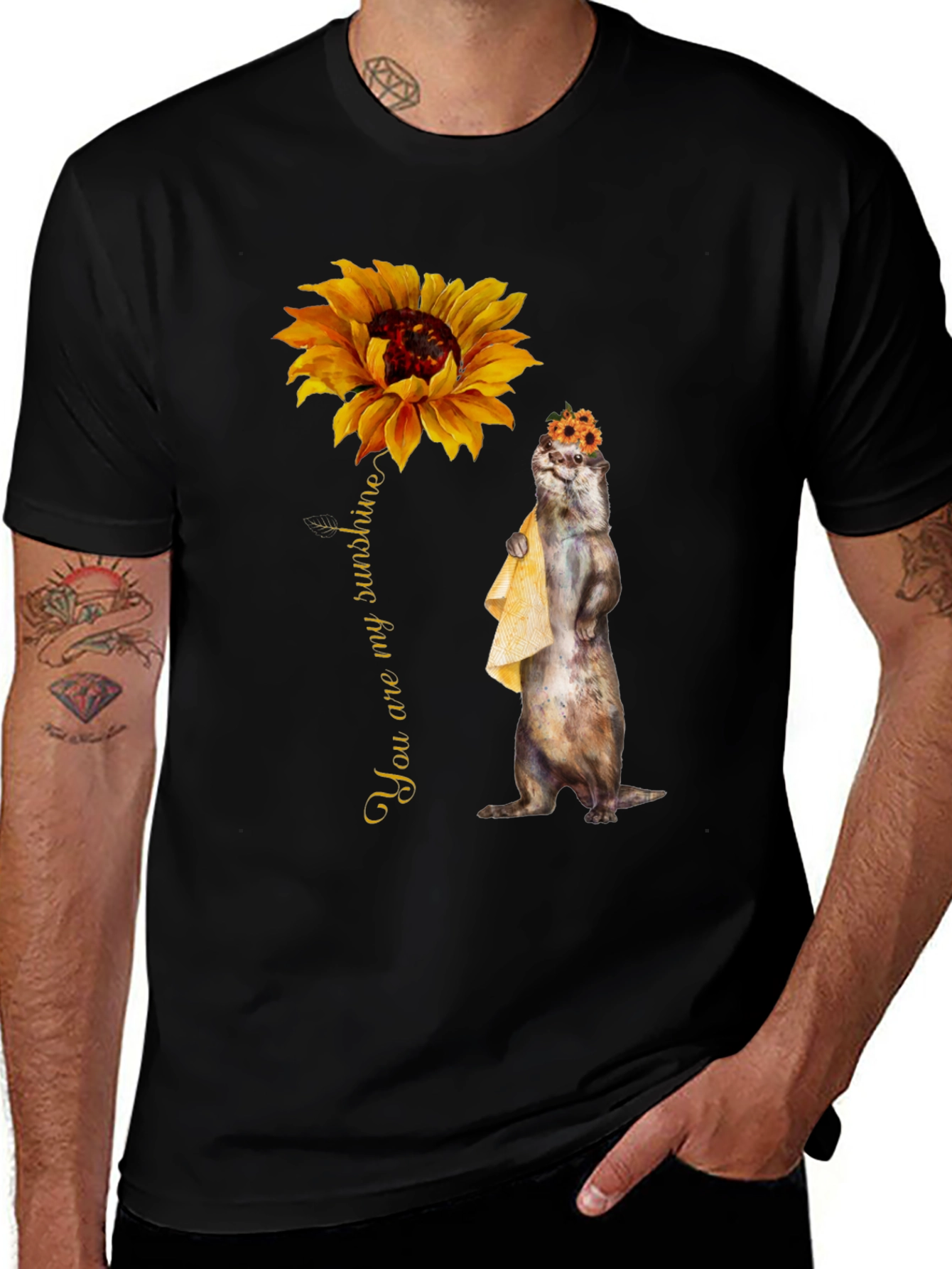 Variant 23 of Sunflower Otter T-Shirt