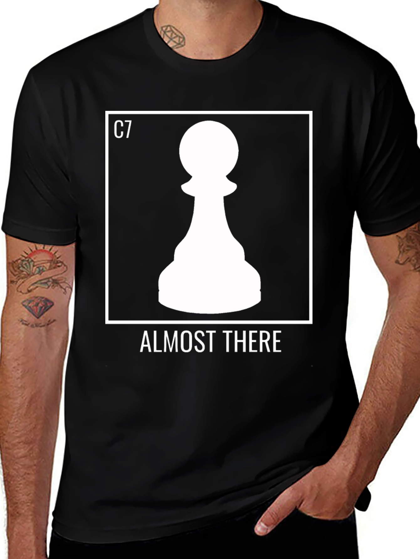 Almost There Chess Pawn T-Shirt - Checkmate Style