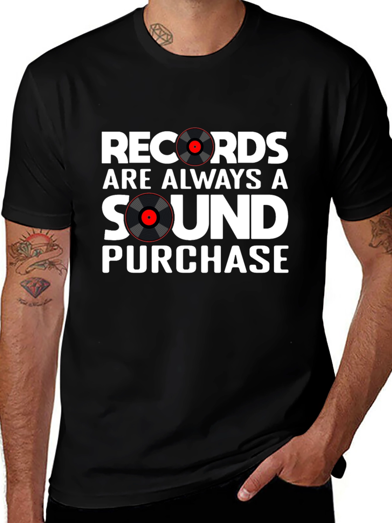 Variant 26 of Records Are Always A Sound Purchase Black T-Shirt