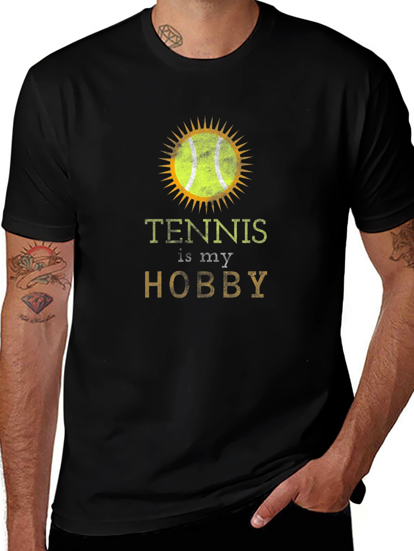 Variant 15 of Tennis is My Hobby Graphic T-Shirt