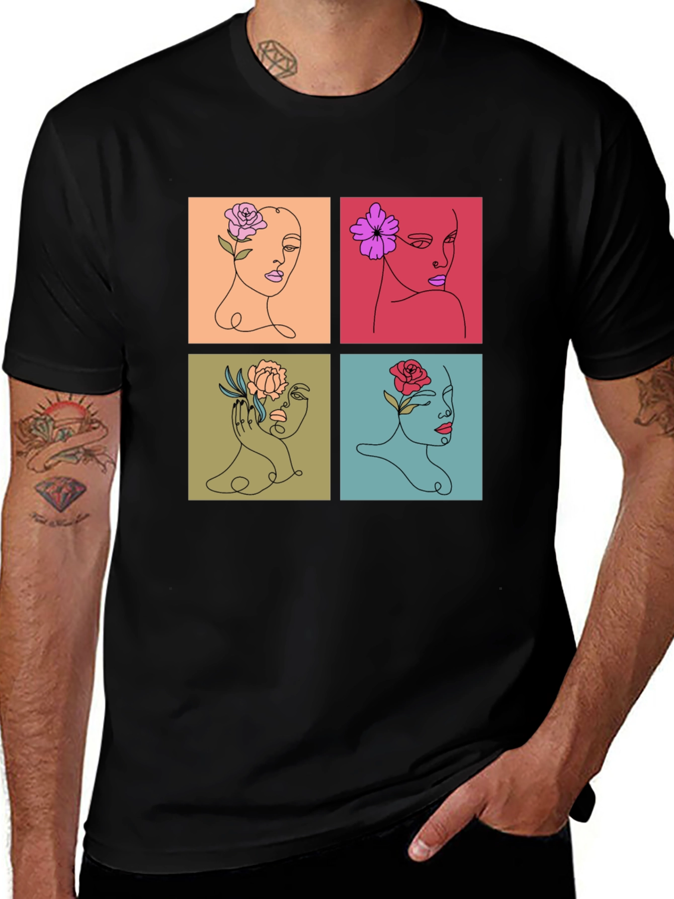 Variant 28 of Abstract Women Art T-Shirt