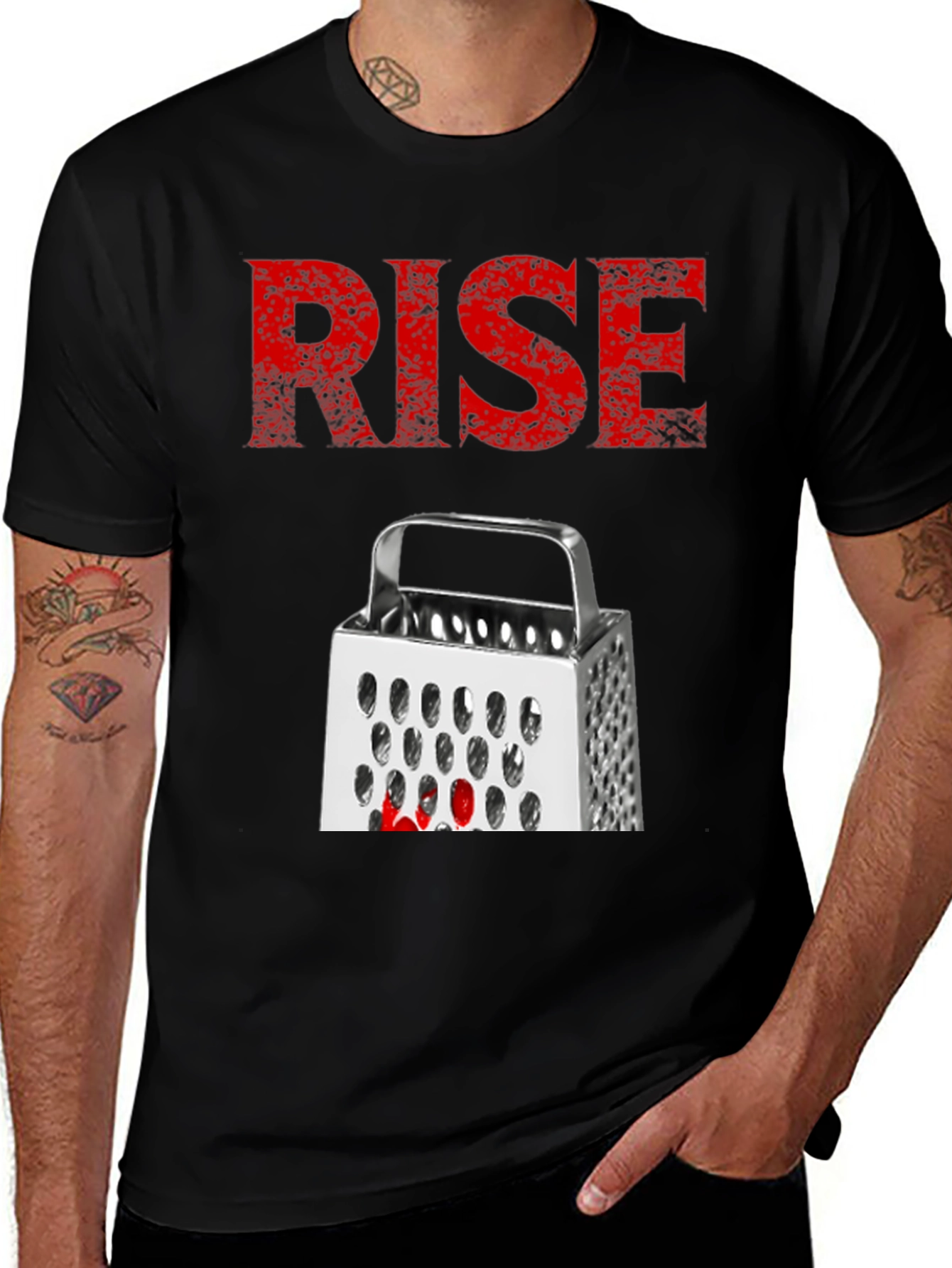 Variant 30 of Rise Grater Graphic Tee - Funny Kitchen Humor Shirt